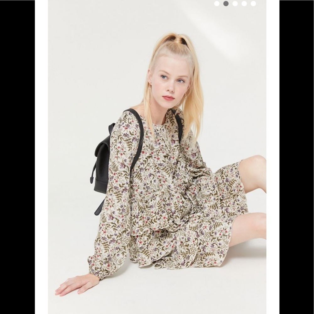 Floral fall babydoll dress